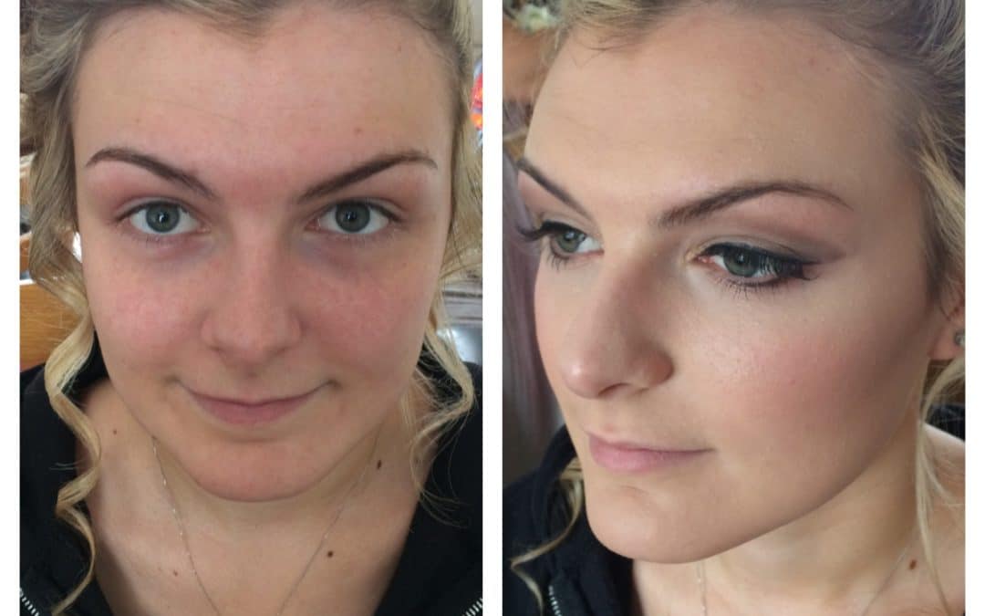 before and after make up by pretty please by katie