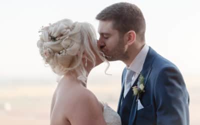 Wedding Hair styling at Lympne Castle, Kent