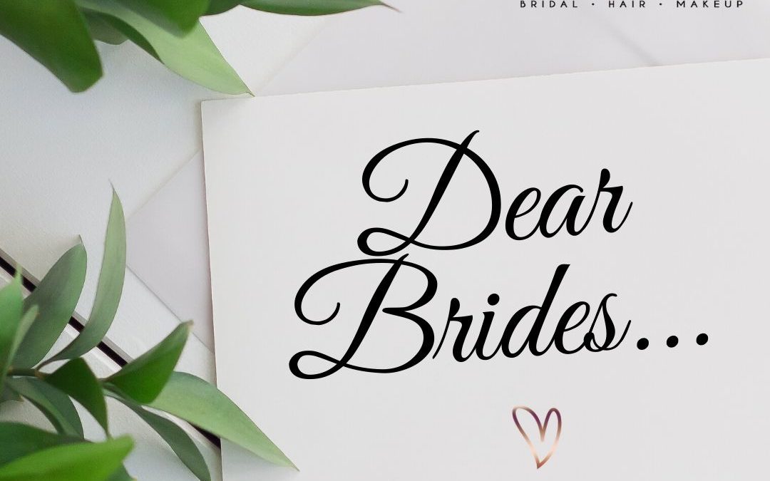 An open letter to my 2020 brides